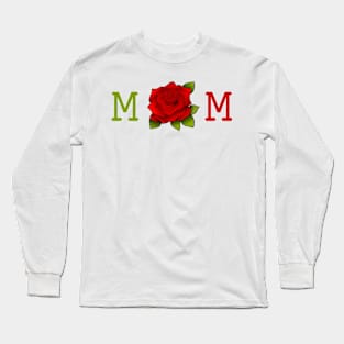 mom with flower Long Sleeve T-Shirt